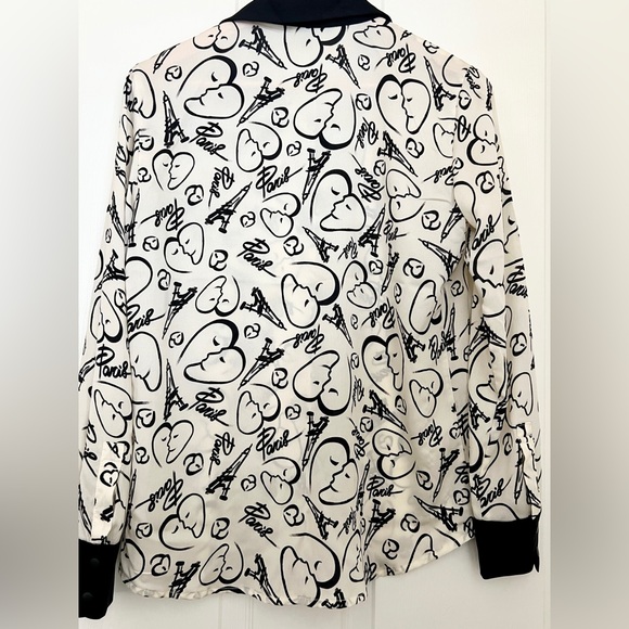 Catherine Malandrino Print Button Down - Size Small - Picture 5 of 9